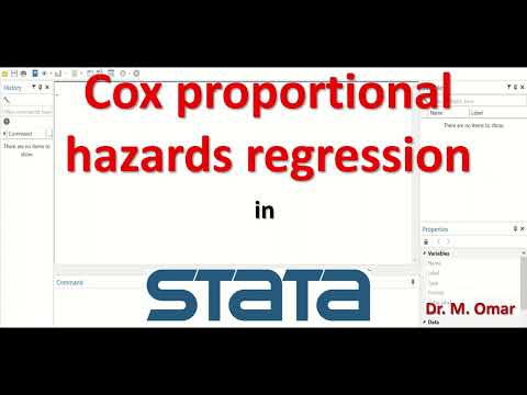 Видео: Регрессия пропорциональных рисков Кокса в STATA