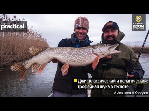 Видео: Джиг классический и пелагический: трофейная щука в тесноте. А Ивашков. А. Холодов. Anglers Practical