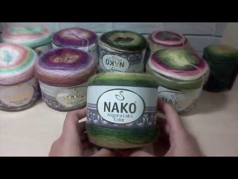 Видео: Нако ангора люкс колор. Почему мне нравится эта пряжа и что я из нее связала.