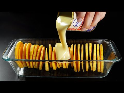 Видео: Просто сгущенка и тыква! Отличный домашний десерт за 5 минут! Никакой выпечки!