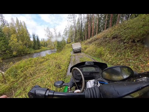 Видео: По тайге машина и эндурик, много грязи и луж, день второй