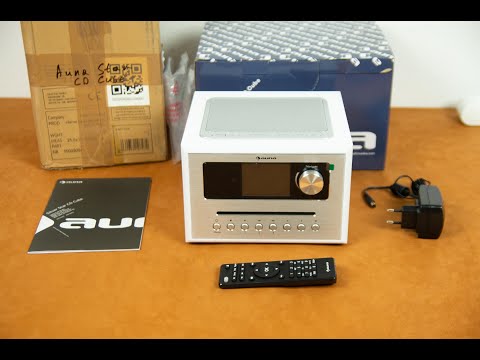 Видео: Интернет радио AUNA Silver Star CD Cube (USB, AUX, CD, FM, Bluetooth)