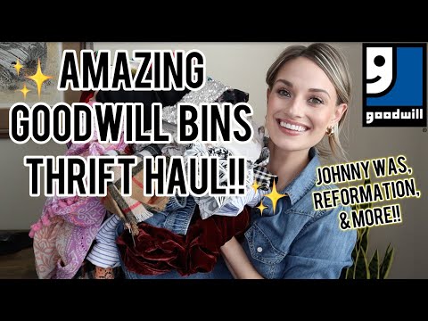 Видео: ОГРОМНЫЙ набор из более чем 45 предметов из секонд-хенда Хьюстона Goodwill Bins для перепродажи н...