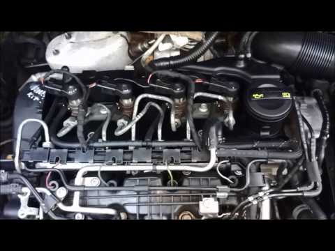 Видео: Volkswagen Caddy 1.6TDi течь масла из под форсунок.