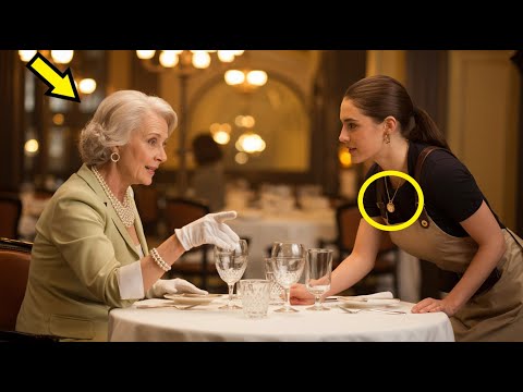 Видео: Богатая старуха замирает, когда видит ожерелье официантки. А потом начинает плакать...