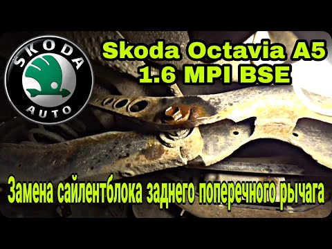 Видео: Замена сайлентблока заднего рычага Skoda Octavia A5 1.6 MPI BSE