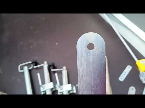 Видео: Крепление под запасное колесо, пластины для роликов и другие комплектующие для прицепа.