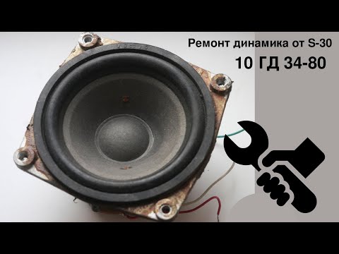 Видео: Ремонт динамика от S-30 10 ГД 34-80