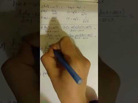 Видео: Тригонометриялык мисалдарды чыгаруу