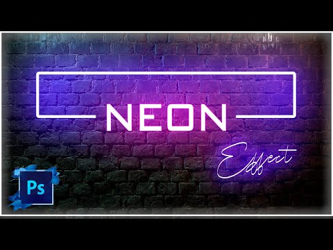 Видео: Photoshop -  Неоновый текст