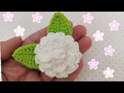 Видео: Объемный цветок крючком/Квітка в'язана гачком/rose crochet/rosa häkeln