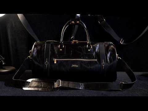 Видео: Изготовление сумки-Boston из японской кожи Shinki Horsehide