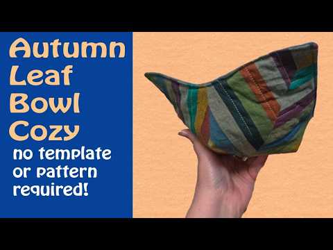 Видео: Чехол для миски, похожий на листья?! Сшить легко!