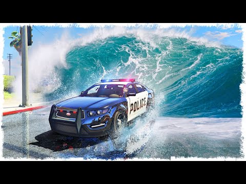 Видео: АДСКОЕ ЦУНАМИ vs СТЕНКА НА СТЕНКУ В GTA ONLINE!!!