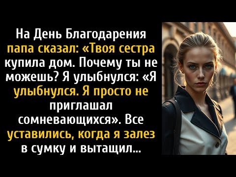 Видео: "Твоя сестра купила красивый дом. Почему ты не можешь сделать что-то большое?, - сказал папа.