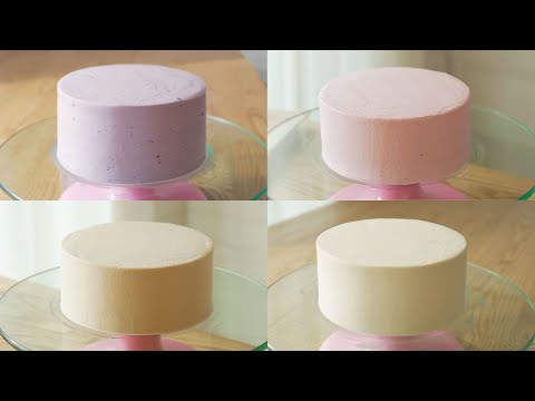 Видео: Взбитые сливки для тортов (Черника, Малина, Дальгона, Карамель)