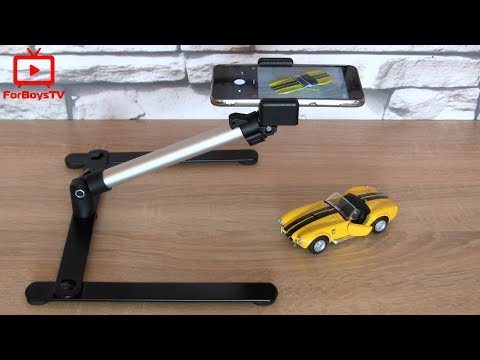 Видео: Как снимать видео сверху над столом - настольный штатив для телефона (GoPro) с Алиэкспресс