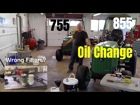 Видео: John Deere 855, первая замена масла за 10 лет!