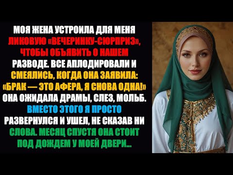 Видео: Все аплодировали, когда жена сказала: «Брак — это афера, я снова одинока!» Она ожидала драмы...