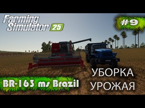 Видео: BR-163 MS Brazil Уборка урожая Farming Simulator 25 прохождение #9 | FS 25