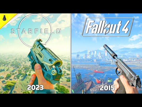 Видео: Starfield против Fallout 4 — детали и сравнение физики