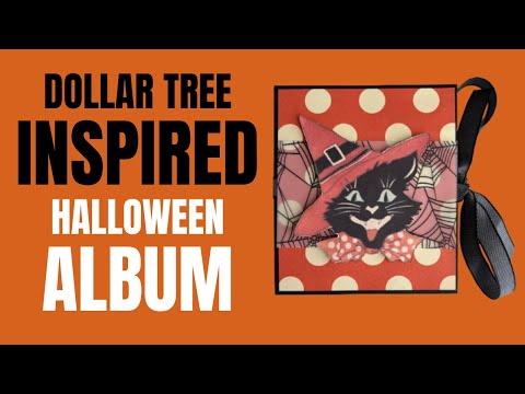 Видео: Сделайте мини-альбом-блокнот на Хэллоуин | Милая бумажная поделка из находок в виде долларовых де...