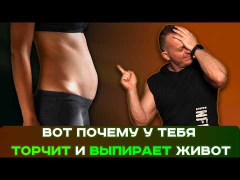 Видео: ПОЧЕМУ ВАШ ЖИВОТ ТОРЧИТ и вываливается несмотря на тренировки и диеты? 3 главные причины