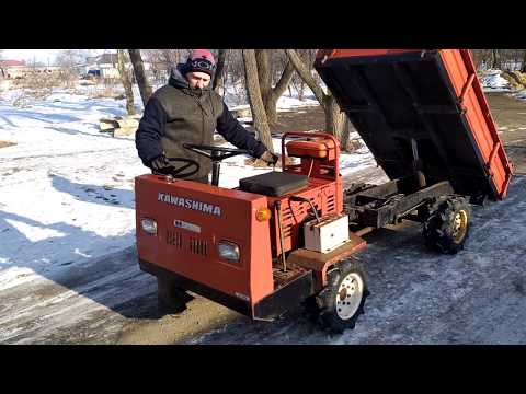 Видео: Мини самосвал KAWASHIMA 4 WD, проходимец.