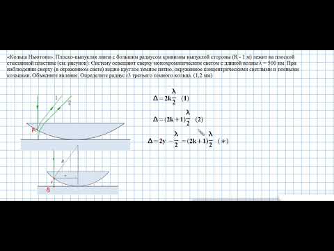 Видео: кольца Ньютона
