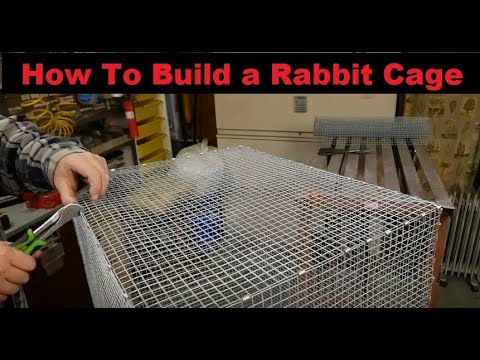 Видео: Как построить проволочную клетку для кроликов — с улучшенной конструкцией дверцы!