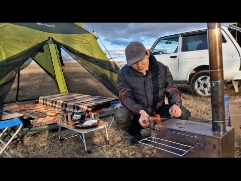 Видео: В НОВОЙ ПАЛАТКЕ С ЖЕНОЙ ВДАЛИ ОТ ЦИВИЛИЗАЦИИ!