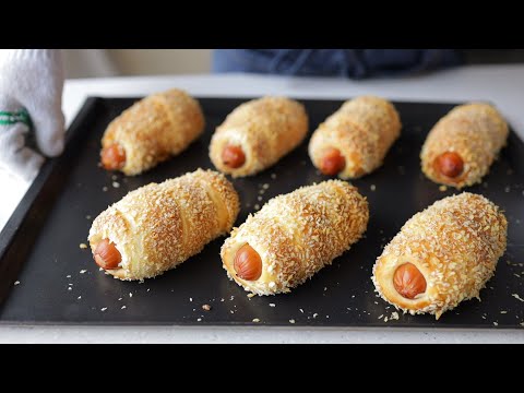 Видео: Очень вкусный рецепт колбасного хлеба