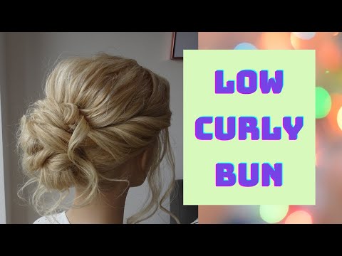 Видео: Как сделать низкий вьющийся пучок на волосах