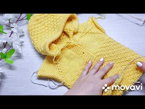 Видео: Комбинезон для новорожденного спицами// Мастер класс 2 часть