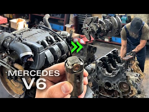 Видео: MERCEDES V6. ПРОБЕГ - 1 МЛН. РЕМОНТ ДВИГАТЕЛЯ OM501. ЧАСТЬ 1