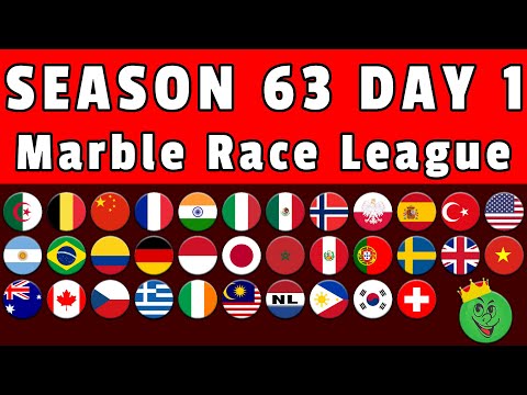 Видео: Marble Race League, сезон 63, день 1, Marble Race / Marble Race King