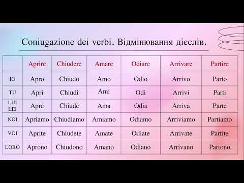 Видео: Італійська мова для початківців. №11. Протилежні дієслова. I verbi opposti.