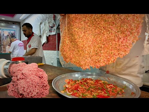 Видео: Самая старая уличная еда в древнем городе 🇹🇷 HATAY travel - антакья тебси кебаб + гигантская кунафа