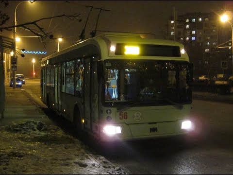 Видео: Встречаю Новый 2019й год в троллейбусе АКСМ-321.
