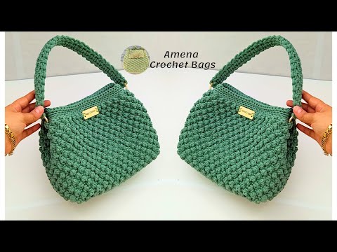 Видео: Сумка крючком с новым и уникальным узором | Полный урок для начинающих