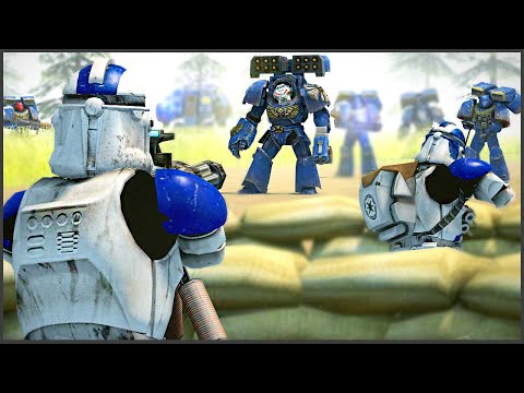 Видео: КОСМОДЕСАНТ ПОПАЛ НА ЭЛИТУ КЛОНОВ! ► Men of War: ASV Mod Battle Simulator