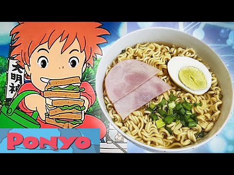 Видео: Повторяю еду из аниме РЫБКА ПОНЬО (Рамен и Сэндвичи) | Ponyo on the Cliff by the Sea