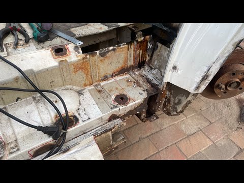 Видео: VW T4 строение правого порога на бусе. Кузовной ремонт