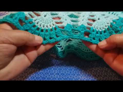 Видео: Платье   с ананасами на круглой кокетке -Нежность.Часть шестая.