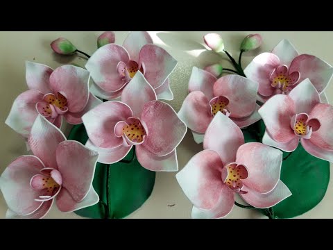 Видео: Нежная орхидея из фоамирана. Орхидея МК. How to make Foam Flower orchid , DIY, Tutorial Foam