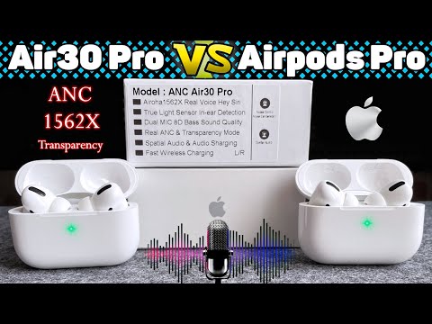Видео: Идеальная Копия AirPods Pro!? Air30 Pro Копия с Активным Шумоподавлением и Прозрачностью VS Оригинал