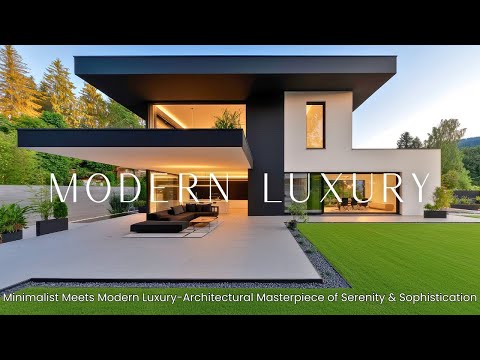 Видео: Современные роскошные архитектурные идеи | Минималистичный дизайн дома с элегантной простотой