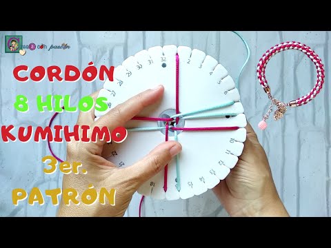 Видео: КУМИХИМО КРУГЛЫЙ, ШНУР 8 НИТЕЙ КЛАСС 3. БРАСЛЕТ И СОЧЕТАНИЕ ЦВЕТОВ