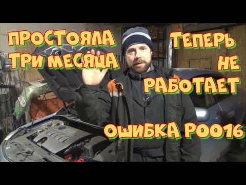 Видео: Тойота Королла 150 простояла три месяца и теперь не работает! Троит, плавают обороты, ошибка Р0016.
