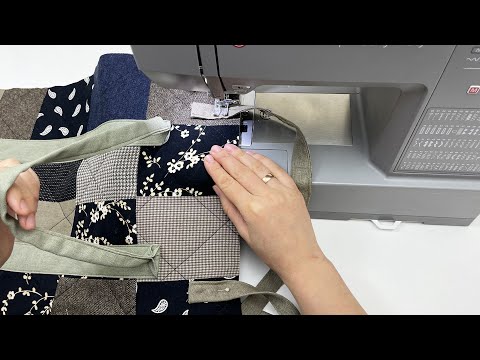 Видео: Сокровища с нитками: изготовление лоскутной сумки из остатков ткани